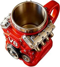 FxaumsGxuk Motor Kaffeetasse, 11,5x13cm Harz +