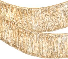 G2PLUS Champagner Gold Fransen Girlande: