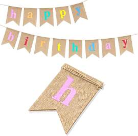 G2PLUS Happy Birthday Girlande Banner, 11.5 Fuß