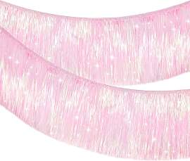 G2PLUS Irisierendes Rosa Glitzernde Fransen