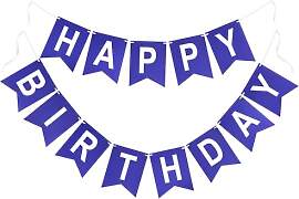 G2PLUS Schon Aufgefädelt Happy Birthday Girlande, 