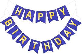 G2PLUS Schon Aufgefädelt Happy Birthday Girlande, 