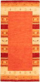 Gabbeh Teppich - Indus - 145 x 70 cm - orange