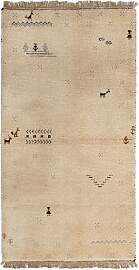 Gabbeh Teppich - Indus - 160 x 90 cm - beige