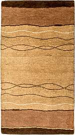 Gabbeh Teppich - Indus 160 x 90 cm - braun