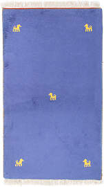 Gabbeh Teppich - Indus - 160 x 94 cm - blau