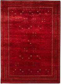 Gabbeh Teppich - Loribaft Indus 400 x 300 cm - rot