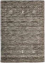 Gabbeh Teppich - Loribaft Indus 95 x 63 cm - grau