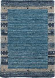 Gabbeh Teppich - Softy - 90 x 60 cm - blau