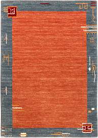 Gabbeh Teppich - Softy - 90 x 60 cm - rot