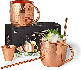Gadgy Moscow Mule Becher Set - 2 Kupferbecher, 2