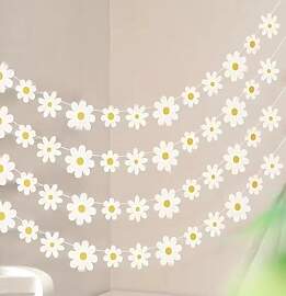 Gänseblümchen Banner 4 Stück