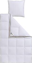 Gänsedaunenbettdecke + Kopfkissen FJÖDUR