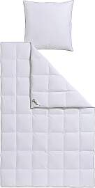 Gänsedaunenbettdecke + Kopfkissen FJÖDUR