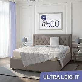 Gänsedaunenbettdecke SCHLAFSTIL "D500", 