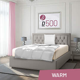 Gänsedaunenbettdecke SCHLAFSTIL "D500", 