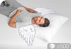 Gänsefederkopfkissen SCHLAFSTIL "D500", 