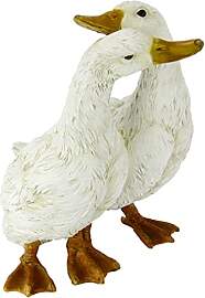 Gänsepaar Gartendekoration Gans Gartenfiguren