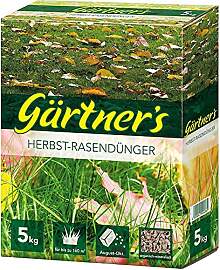 Gärtner’s Herbst Rasendünger, Rasen düngen