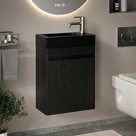 Gäste-WC-Möbel Elen – 40 cm – Schwarze Eiche 