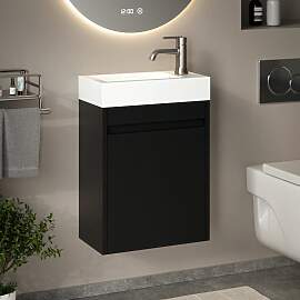 Gäste-WC-Möbel Vivo – 40 cm – Schwarz -