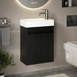 Gäste-WC-Möbel Vivo – 40 cm – Schwarze Eiche 