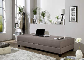 Gästebett MAINTAL, grau (taupe, schwarz),