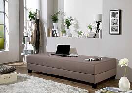 Gästebett MAINTAL, grau (taupe, schwarz),