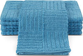 Gästehandtücher ROSS "CARRE", blau
