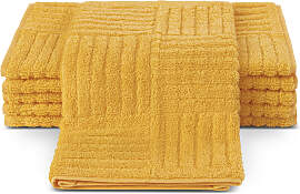 Gästehandtücher ROSS "CARRE", gelb