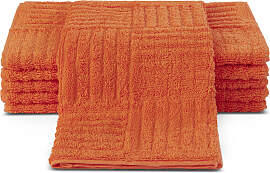 Gästehandtücher ROSS "CARRE", orange,