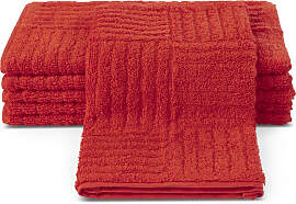 Gästehandtücher ROSS "CARRE", orange