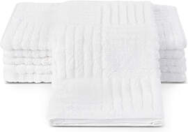 Gästehandtücher ROSS "CARRE", weiß,