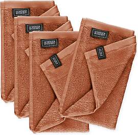 Gästehandtücher "Sense", braun (rost), 