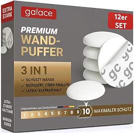 galace Türstopper Wand selbstklebend [12er Set] - 