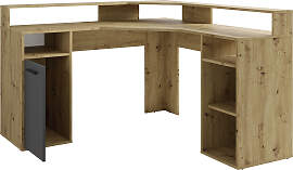 Gamingtisch BYLIVING "Fox", grau