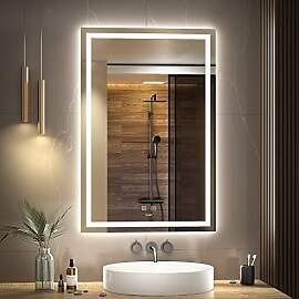 GANPE LED Bathroom Mirror, Makeup Vanity Mirror