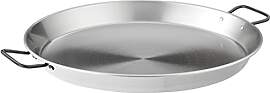 Garcima Paella Pfanne Stahl poliert, grau, 45 cm,