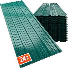 GARDEBRUK® 24x Trapezblech 129cm x 46cm = 14m²