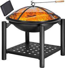 Gardebruk Feuersschale mit Funkenschutz Abdeckung