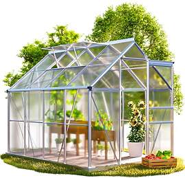 GARDEBRUK® Gewächshaus Aluminium 4,8m²