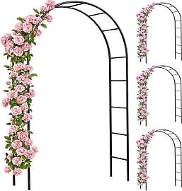 GARDEBRUK® Rosenbogen 4er Set Metall 240x140x37cm 