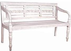 Garden Pleasure Gartenbank MOYO 960370 weiß Holz