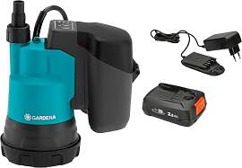 Gardena 14600-20 Akku-Klarwasser-Tauchpumpe 2000/2 