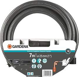 Gardena Sauggarnitur 7 m: Robuster Saugschlauch