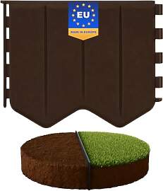 GARDENIX Flexible Rasenkante Braun 5.15m -
