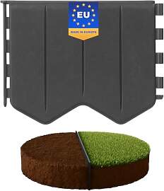 GARDENIX Flexible Rasenkante Grau 5.15m -