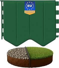 GARDENIX Flexible Rasenkante Grün 1.45m -