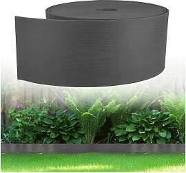 GARDENIX Flexible Rasenkante Kunststoff 10m, Höhe 
