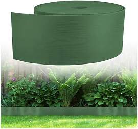 GARDENIX Flexible Rasenkante Kunststoff 10m, Höhe 